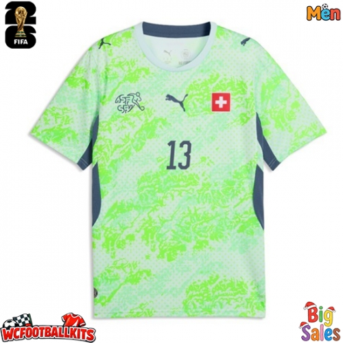 Switzerland Ricardo Rodriguez #13 Replica Away Stadium Shirt World Cup 2026 Short Sleeve